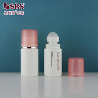 Kemasan kosmetik botol Roll on 60ml kemasan deodoran Biodegradable PP PCR kosong baru