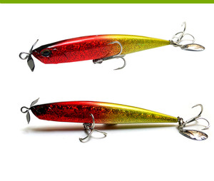 Leurre de pêche rigide coulant avec yeux 3D, hameçon triple de qualité japonaise, nouveau, 110mm, 27g - Product Image 4