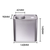 Offre Spéciale RunLin : Boîte Métallique Carrée 450g avec Bouchon à Vis et Valve d'Air pour Café, Grains de Café, Matcha, Poudre Protéinée, Thé, Bonbons, Chocolat