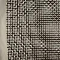 Rideau décoratif en treillis métallique tissé en acier inoxydable pour filtre à poussière