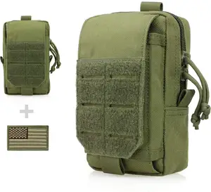 Premium Men Gift Phone Holder Gadget Organizer Molle IFAK Bag EDC Tactical Utility Pouch Waist Pack