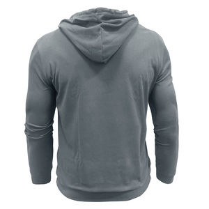 Healy 26-27 <b>Men</b> Drawstring Hoodie 3 Button Placket Double Chest Pocket Soft Cotton Blend Casual Work Long Sleeve <b>Pullover</b> - Product Image 5