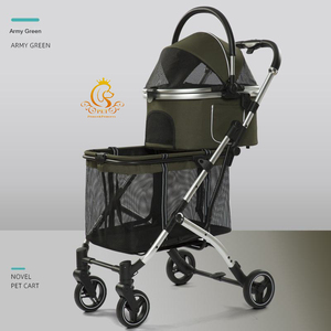 <span class=keywords><strong>Chariot</strong></span> pliable et détachable <span class=keywords><strong>pour</strong></span> animaux <span class=keywords><strong>de</strong></span> compagnie EUR PET OEM, poussette double <span class=keywords><strong>pour</strong></span> chiens, montage facile avec <span class=keywords><strong>cage</strong></span> réglable - Product Image 4