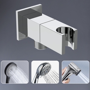 Support de douchette mural en laiton simple et réglable pour accessoires de salle de bain - Product Image 4