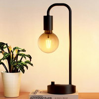 Lampe de chevet et de lecture moderne et minimaliste avec abat-jour en verre, entièrement dimmable, à commande par bouton, pour eBay, idéale pour salon et chambre à coucher