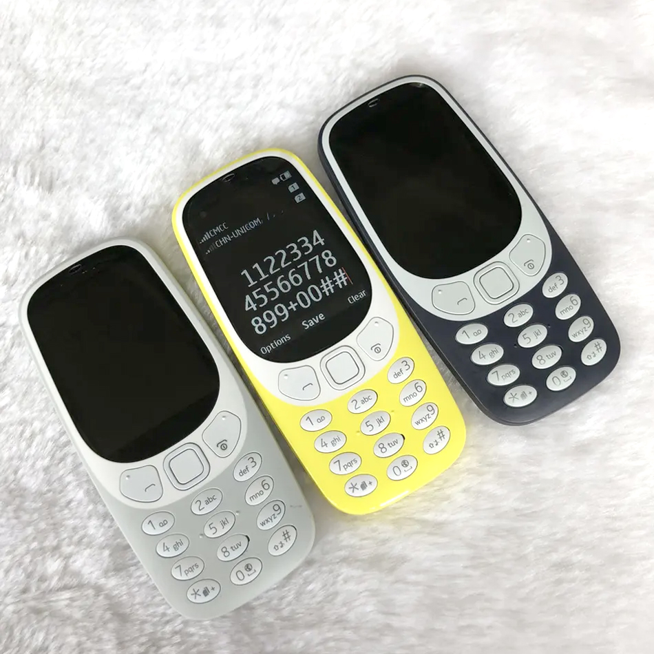 Pas cher 2sim fonction téléphones originaux utilisé téléphone portable 3310 16G ROM Offre Spéciale téléphone portable d'occasion pour Nokia 3310