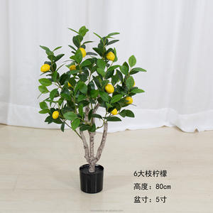 Vente en gros de fausses fleurs et plantes artificielles de luxe en plastique artificielles fausses plantes de décoration en pot plante décorative - Product Image 4