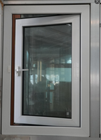 Ventana de PVC Blanca de Alta Eficiencia Energética, Personalizada, con Gran Vista, Doble Acristalamiento, Abatible y Oscilobatiente