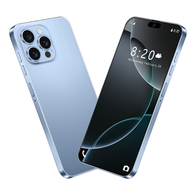Wholesale I16 Pro Max 5G Smartphone Unlocked Deca Core 16GB/1TB Storage 108MP HD Display LTE/CDMA 120Hz OLED 65W Fast Charge