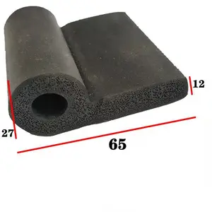 Automatic Door Bottom Seals Sound Insulation EPDM Rubber Weather Strip