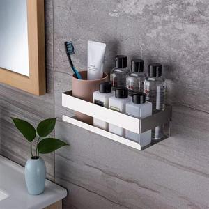 TOMU <strong>Bathroom</strong> Accessory Hardware Self-adhesive <strong>Shelf</strong> Kitchen Storage Rack <strong>Stick</strong> <strong>on</strong> Wall with Strong Glue - Product Image 4
