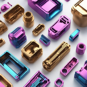 أجزاء ألومنيوم 6061 معالجة رقمي باستخدام الحاسوب مخصصة لأعمال المعادن معالجة بالألون - Product Image 3