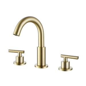 Modern Gold Chrome Brass Split Faucet with Dual Handles for Hot and Cold Sanitary Ware Single Handle Hand Wash Basin Faucet - Product Image 3
