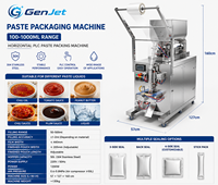 Machine d'emballage horizontale automatique pour liquides en sachet, équipement de remplissage et de scellage pour sauces, miel, ketchup, production OEM
