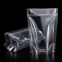 Stock en gros de sachets doypack transparents, sachets doypack debout recyclables, emballage alimentaire en plastique pour le thé matcha