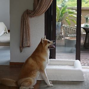 Cama ortopédica para perros de espuma viscoelástica Boucle Yarn, cama <span class=keywords><strong>Premium</strong></span> para mascotas, comodidad y soporte - Product Image 3