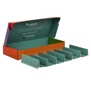 Hộp bưu phẩm với biểu tượng tùy chỉnh sóng hộp chai bao bì món ăn <span class=keywords><strong>Divider</strong></span> nước giải khát chai nước vận chuyển hộp với ngăn - Product Image 6