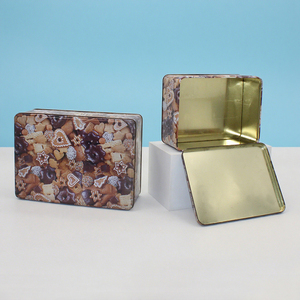 Custom Printed Eco-Friendly Tinplate <strong>Rectangular</strong> Cookie <strong>Biscuit</strong> Cake <strong>Tin</strong> Box Promotional Xmas Gift Decorative Metal Cans - Product Image 6