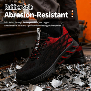 <span class=keywords><strong>Scarpe</strong></span> <span class=keywords><strong>Antinfortunistiche</strong></span> Basse Unisex con Suola Antiurto, <span class=keywords><strong>Comode</strong></span> con Superficie Intrecciata in Materiale Composito per Lavori Prolungati in Piedi, Ideali per Estate, Primavera e Autunno - Product Image 6