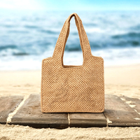 Sac en paille de raphia personnalisé KONCAI, sac de plage respirant pour l'été, sac à main en paille pour femme, sac à bandoulière pour l'extérieur