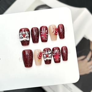 <span class=keywords><strong>Uñas</strong></span> Acrílicas Postizas Cortas Reutilizables de Marca Privada Personalizadas, 10 Piezas, <span class=keywords><strong>Uñas</strong></span> Postizas Hechas a Mano con Efecto Ojo de Gato 3D, Venta al Por Mayor de Fábrica - Product Image 3