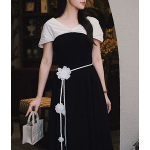 Vestido de cuervo de alta moda Vestidos de mujer Estilo elegante Ropa informal para la vida diaria - Product Image 1