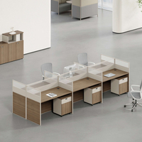 Bureau d'ordinateur moderne et contemporain en bois massif avec design à panneaux pour le bureau à domicile et l'usage commercial