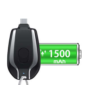 แบตสำรองขนาดเล็ก1500มิลลิแอมป์ต่อชั่วโมงพวงกุญแจแบบพกพาสำหรับ <span class=keywords><strong>iPhone</strong></span> กับ Samsung - Product Image 1