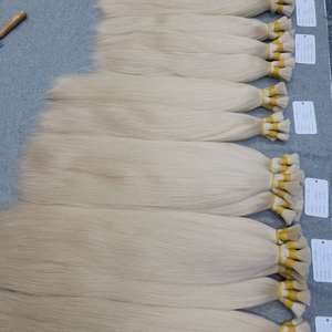 Extensiones de cabello humano liso rizado y ondulado natural a granel vietnamita de alta calidad estilo informal dibujado Doble - Product Image 6