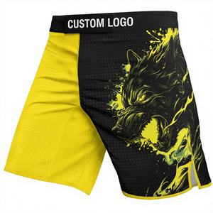 Shorts de boxe et de MMA imprimés en polyester extensible 100 %, respirants et légers, unisexes, service OEM/ODM haute performance - Product Image 1
