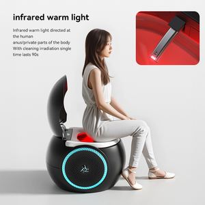 Inodoro Inteligente de Diseño Moderno para Hotel, Inodoro Eléctrico Negro con Sensor de Descarga Automática - Product Image 5