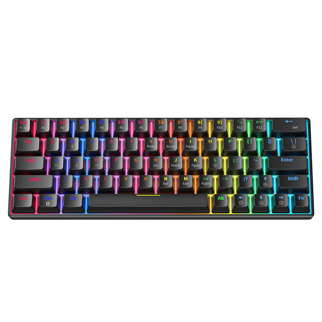 Computer Accessories Wired Usb Mechanical Keyboard Rgb Backlit Pc Layout Player Games Wired Tablet Keyboard PC Games