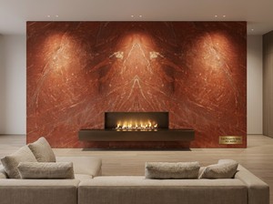 Dalle de marbre rouge Rosso Toscana naturel, <span class=keywords><strong>pierre</strong></span> polie pour les murs et les sols des halls d'hôtel - Product Image 2
