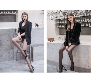 <span class=keywords><strong>Super</strong></span> élastique magique <span class=keywords><strong>Sexy</strong></span> femme collants Transparent 0d 8d ultra-mince fermé entrejambe collants/collants femmes - Product Image 4