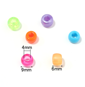 <span class=keywords><strong>Perles</strong></span> pour cheveux pour filles et enfants, 6 mm * 9 mm, 500 g par sac, pour <span class=keywords><strong>tresses</strong></span>, accessoires, <span class=keywords><strong>perles</strong></span> à gros trous pour <span class=keywords><strong>tresses</strong></span>, couleur transparente - Product Image 5