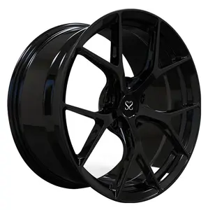 Pistol Kustom Logam Lukisan Tuning 20 Inci 5X112 Cekung Monoblock Tempa Velg Balap Mag Rims