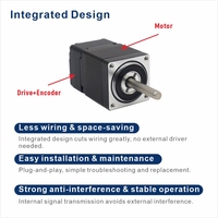 Moteur pas à pas intégré NEMA 11 avec retour de position et de vitesse en temps réel, en boucle fermée, RS485, hybride, avec encodeur 4096 lignes