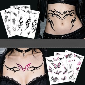 Tatuajes Temporales de Alta Gama con Diseño de Súcubo, Resistentes al Agua, Marcas Sensuales e Íntimas <span class=keywords><strong>para</strong></span> Abdomen, Pecho, Cintura, Decoración <span class=keywords><strong>para</strong></span> Fiestas de Parejas - Product Image 6