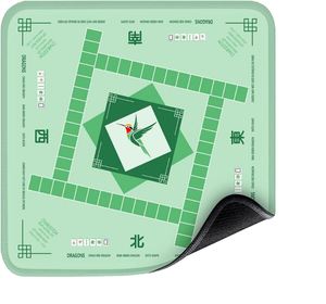 Tapete de Juego de Mahjong y Póker Silencioso de Tamaño Personalizado FX, Base de Espuma de Caucho Natural, Cubierta de Mesa Impermeable y Resistente a las Manchas para 4 Jugadores - Product Image 1
