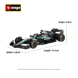<span class=keywords><strong>Bburago</strong></span> 2025 <span class=keywords><strong>1</strong></span>:<span class=keywords><strong>43</strong></span> Mercedes-AMG W16 F1 Team Modèle de voiture en alliage Formule <span class=keywords><strong>1</strong></span> Jouet de collection de voitures de course moulées sous pression - Product Image 3