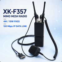 Radio Mesh F357 4W/10W FHSS MIMO MANET de Largo Alcance, Enlace de Datos IP, Frecuencia de Salto FHSS para Video HD y Red Inalámbrica Móvil