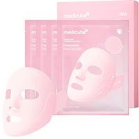 Masque medicube PDRN Pink Tension Up, masque 3 étapes pour un visage en V, soin raffermissant complet du visage pour un menton et une mâchoire sculptés avec PDRN de saumon
