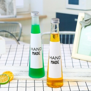 Botella de Vidrio Cónica Personalizada de 250ml/330ml para Bebidas Frías, Leche, Agua, Té, Jugo, <span class=keywords><strong>con</strong></span> Tapa de Aluminio - Product Image 1