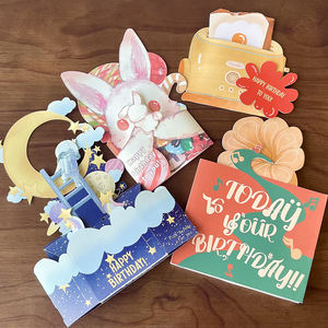 Cartes de vœux lumineuses musicales OEM près de chez moi <span class=keywords><strong>Carte</strong></span> d'invitation sonore de vœux pop-up Joyeux <span class=keywords><strong>anniversaire</strong></span> Idées d'art de <span class=keywords><strong>carte</strong></span> d'<span class=keywords><strong>anniversaire</strong></span> pour enfants - Product Image 4