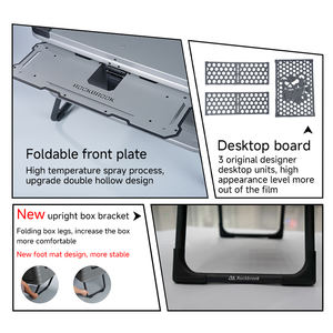 صندوق تخييم كبير سعة 50 لترًا من ROCKBROOK مع طاولة طعام قابلة للطي من سبائك الألومنيوم وحجرة قابلة للفصل للسفر - Product Image 3