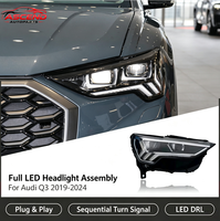 Ensemble de phares à LED avec feux de jour (DRL) et clignotants séquentiels pour Audi Q3 2019-2024