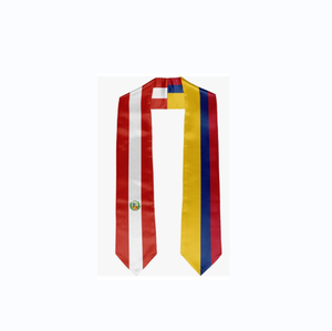 Faja de estola de graduación de alta calidad, Bandera de <span class=keywords><strong>Puerto</strong></span> Rico Colombia, Bandera de País de graduación, estola de graduación para Estudiantes Internacionales - Product Image 2