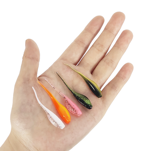 เหยื่อตก<span class=keywords><strong>ปลา</strong></span> Baby Shad Crappie, เหยื่อตก<span class=keywords><strong>ปลา</strong></span>พลาสติกนิ่มสำหรับปลาครัปปี <span class=keywords><strong>ปลา</strong></span>เทราต์ <span class=keywords><strong>ปลา</strong></span>บาส <span class=keywords><strong>ปลา</strong></span>วอลอาย รูปทรงหางหยักแบบมินโนว์ รุ่น B10 - Product Image 4