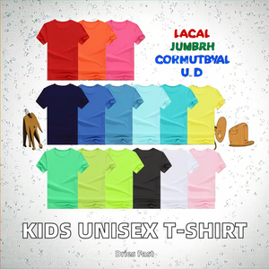 T-shirt unisexe pour enfants 100% polyester, impression de logo personnalisée, coupe ample, style décontracté, design uni pour garçons et filles - Product Image 2