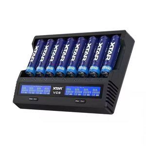 Cargador de Baterías Inteligente Xtar VC8 de 8 Canales para 18650/21700 1.2V AA/AAA con Pantalla LCD para Li-po/NiMH - Molde Privado - Product Image 1